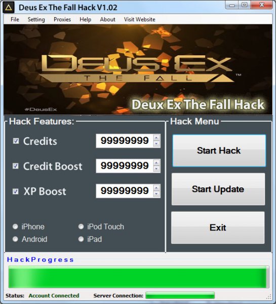 ВЗЛОМ Deus Ex: The Fall. Чит на деньги, опыт.