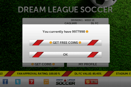 ЧИТ Dream League Soccer. ВЗЛОМ на деньги, умения и голы.	