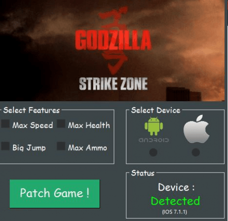 ВЗЛОМ Godzilla: Strike Zone. ЧИТ на патроны, здоровье, скорость.