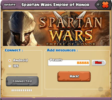 ВЗЛОМ Spartan Wars: Empire of Honor. ЧИТ на жемчужины.