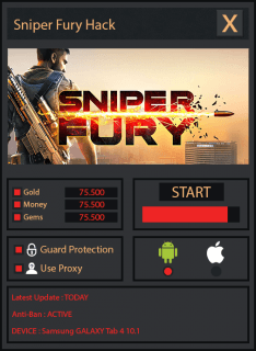 ВЗЛОМ Sniper Fury | Операция «Снайпер». ЧИТ на золото, деньги и кристаллы.