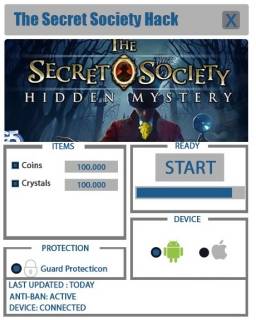 ВЗЛОМ The Secret Society. ЧИТ на золотые монеты и кристаллы.