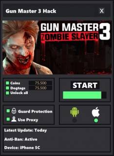 ВЗЛОМ Gun Master 3: Zombie Slayer. ЧИТ на золото и деньги.