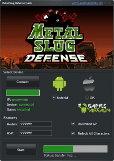Чит на Metal Slug Defense