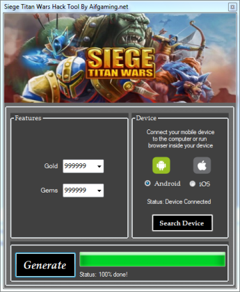 Siege: Titan Wars мод на ресурсы