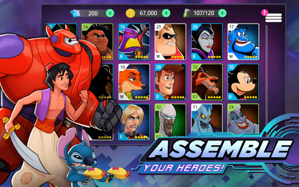 Взлом Disney Heroes: Battle Mode много кристаллов